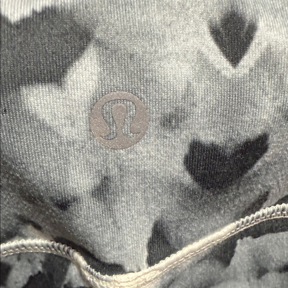 lululemon athletica Black & Gray Printed Cropped Leggings - Picture 2 of 8